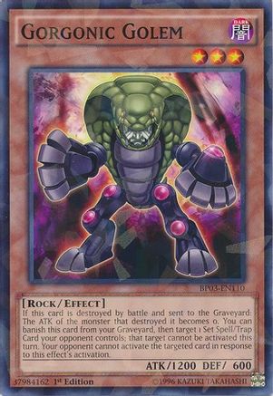 Gorgonic Golem (Shatterfoil) (BP03-EN110) - Battle Pack 3: Monster League 1st Edition