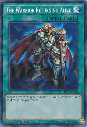 The Warrior Returning Alive (Shatterfoil) (BP03-EN140) - Battle Pack 3: Monster League 1st Edition