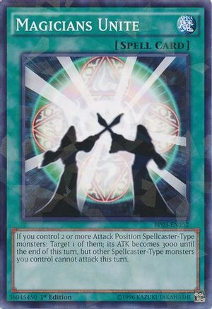 Magicians Unite (Shatterfoil) (BP03-EN152) - Battle Pack 3: Monster League 1st Edition