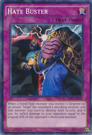 Hate Buster (Shatterfoil) (BP03-EN205) - Battle Pack 3: Monster League 1st Edition