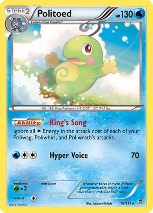 Politoed 18/111 - Furious Fists Reverse Holofoil