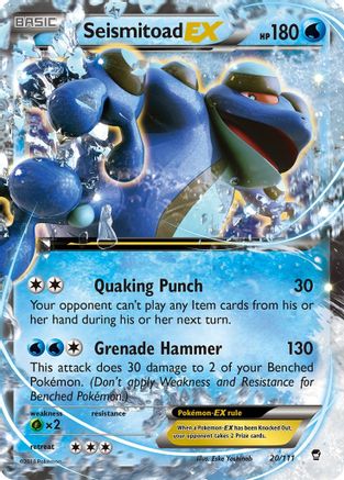 Seismitoad-EX 20/111 - Furious Fists Holofoil