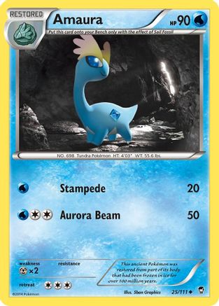 Amaura - 25/111 - XY  Furious Fists