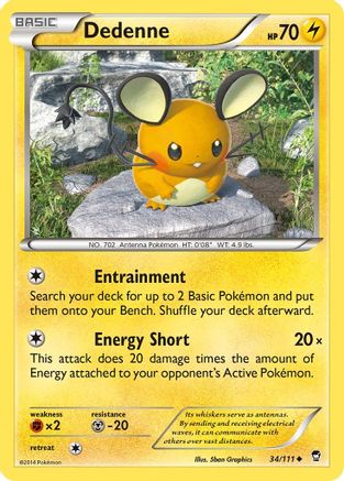 Dedenne 34/111 - XY  Furious Fists