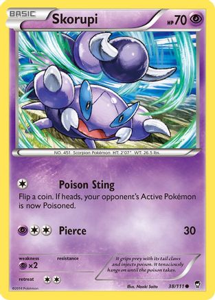 Skorupi 38/111 - XY  Furious Fists Reverse Holofoil