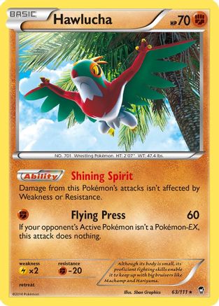 Hawlucha 63/111 - Furious Fists Reverse Holofoil