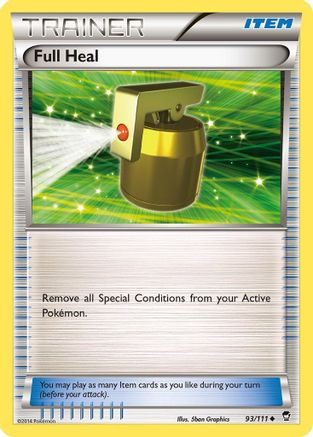 Full Heal 93/111 - XY  Furious Fists