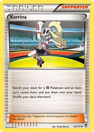 Korrina 95/111 - XY  Furious Fists Reverse Holofoil
