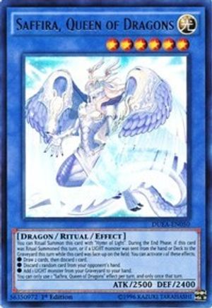 Saffira, Queen of Dragons (DUEA-EN050) - Duelist Alliance 1st Edition
