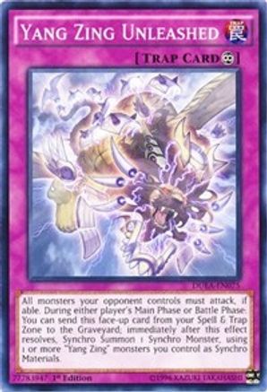 Yang Zing Unleashed (DUEA-EN075) - Duelist Alliance 1st Edition