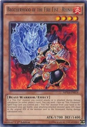 Brotherhood of the Fire Fist - Rhino (MP14-EN014) - 2014 Mega-Tins Mega Pack 1st Edition