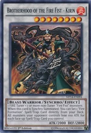 Brotherhood of the Fire Fist - Kirin (MP14-EN094) - 2014 Mega-Tins Mega Pack 1st Edition