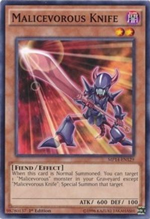 Malicevorous Knife (MP14-EN129) - 2014 Mega-Tins Mega Pack 1st Edition