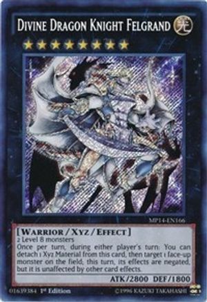 Divine Dragon Knight Felgrand (MP14-EN166) - 2014 Mega-Tins Mega Pack 1st Edition