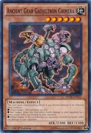 Ancient Gear Gadjiltron Chimera - SDGR-EN012 - Structure Deck: Geargia Rampage 1st Edition