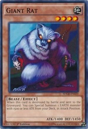 Giant Rat - SDGR-EN020 - Structure Deck: Geargia Rampage 1st Edition