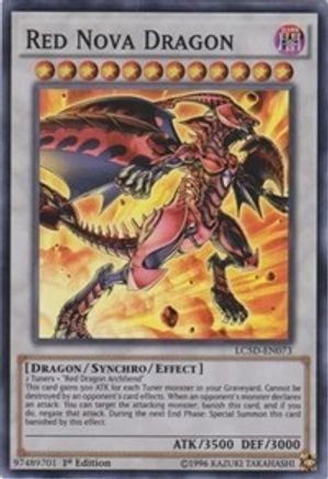 Red Nova Dragon (LC5D-EN073) - Legendary Collection 5D's 1st Edition