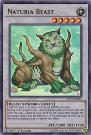 Naturia Beast (LC5D-EN244) - Legendary Collection 5D's 1st Edition