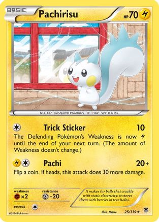 Pachirisu 25/119 - Phantom Forces Reverse Holofoil