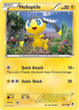 Helioptile (29) 29/119 - XY  Phantom Forces