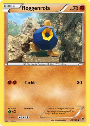 Roggenrola 48/119 - XY  Phantom Forces