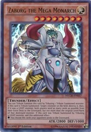 Zaborg the Mega Monarch (NECH-EN037) - The New Challengers 1st Edition