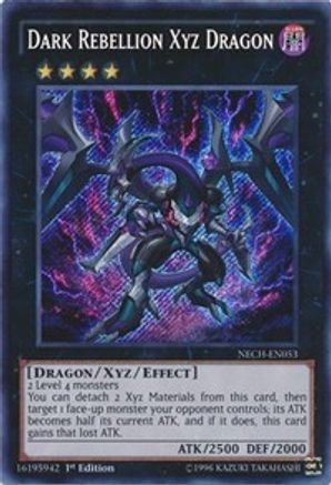 Dark Rebellion Xyz Dragon (NECH-EN053) - The New Challengers 1st Edition