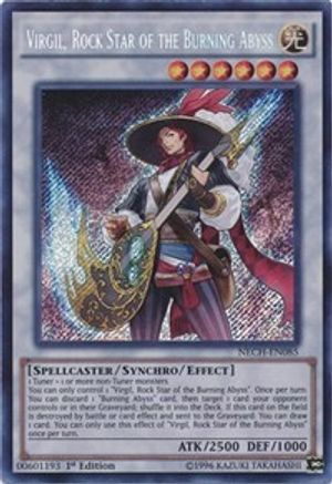 Virgil, Rock Star of the Burning Abyss (NECH-EN085) - The New Challengers Unlimited