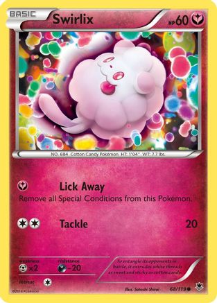 Swirlix 68/119 - XY  Phantom Forces Reverse Holofoil