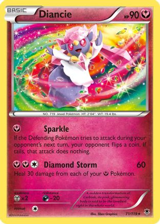 Diancie 71/119 - XY  Phantom Forces Holofoil