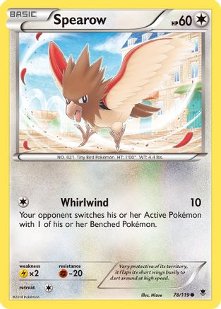 Spearow 78/119 - Phantom Forces Reverse Holofoil