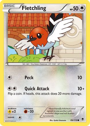 Fletchling 89/119 - XY  Phantom Forces