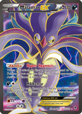 Malamar EX (115 Full Art) 115/119 - XY  Phantom Forces Holofoil