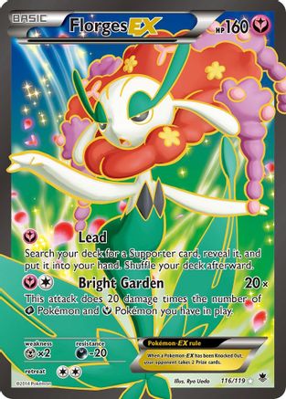 Florges EX (116 Full Art) 116/119 - Phantom Forces Holofoil