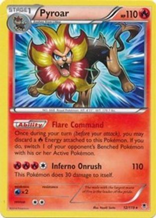 Pyroar - 12/119 (XY Phantom Forces) 12 - Deck Exclusives