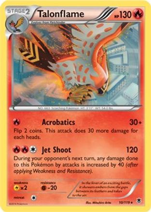 Talonflame - 10/119 (XY Phantom Forces) 10 - Deck Exclusives Holofoil