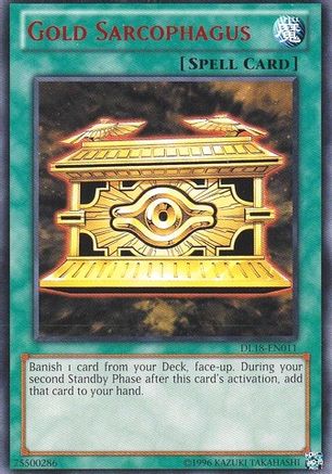 Gold Sarcophagus (Red) (DL18-EN011) - Duelist League Promo Unlimited