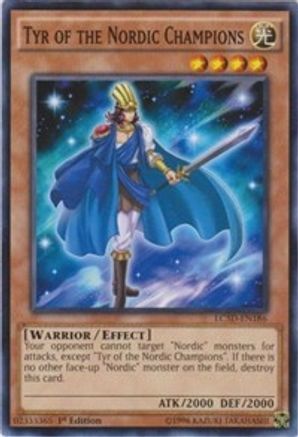 Tyr of the Nordic Champions (LC5D-EN186) - Legendary Collection 5D's 1st Edition