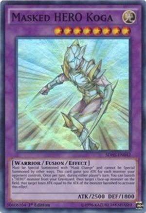 Masked HERO Koga (SDHS-EN042) - Structure Deck: HERO Strike 1st Edition