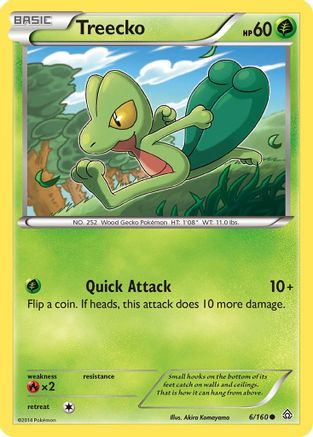 Treecko 6/160 - Primal Clash Reverse Holofoil