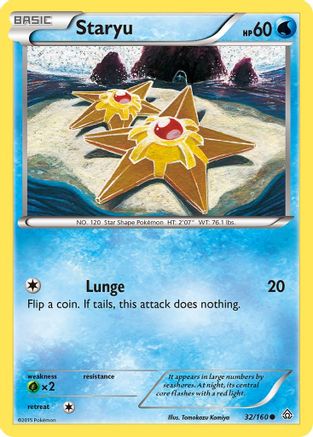 Staryu 32/160 - Primal Clash Reverse Holofoil