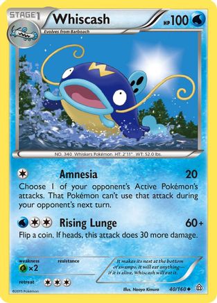 Whiscash 40/160 - Primal Clash Reverse Holofoil