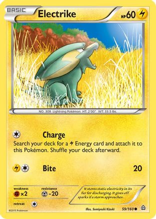 Electrike 59/160 - XY  Primal Clash Reverse Holofoil