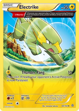 Electrike (Omega) 60/160 - XY  Primal Clash Reverse Holofoil