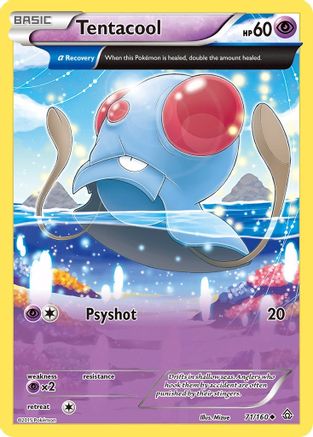 Tentacool (Alpha) 71/160 - XY  Primal Clash Reverse Holofoil
