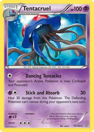 Tentacruel 72/160 - Primal Clash Reverse Holofoil