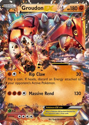 Groudon-EX 85/160 - Primal Clash Holofoil