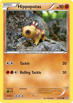 Hippopotas 87/160 - XY  Primal Clash