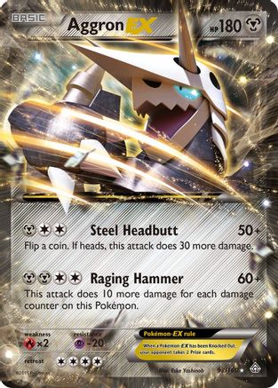 Aggron EX - 93/160 - XY  Primal Clash Holofoil