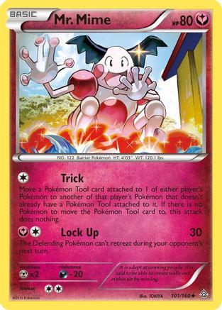 Mr. Mime 101/160 - XY  Primal Clash Reverse Holofoil